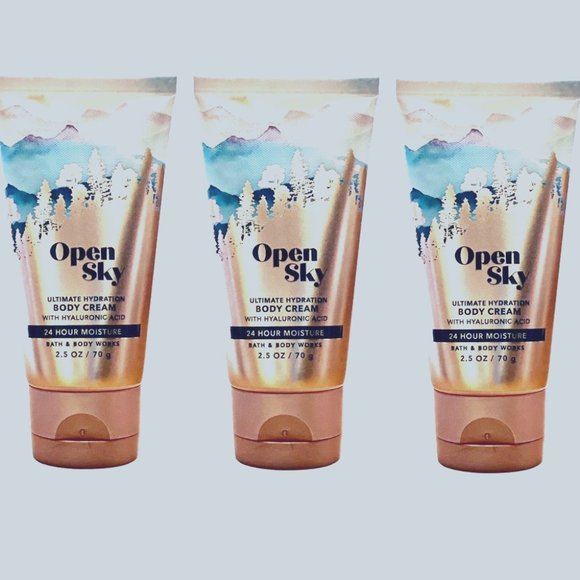 Bath & Body Works Open Sky Body Cream 2.5 oz Set of 3 - Picture 1 of 1